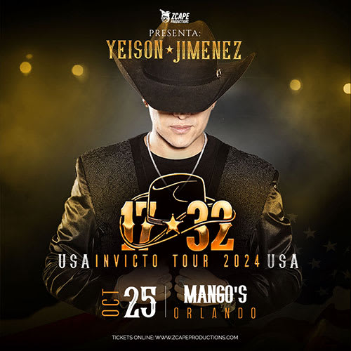 Event - YEISON JIMENEZ EN ORLANDO - Orlando, Florida - October 25, 2024 | concert tickets