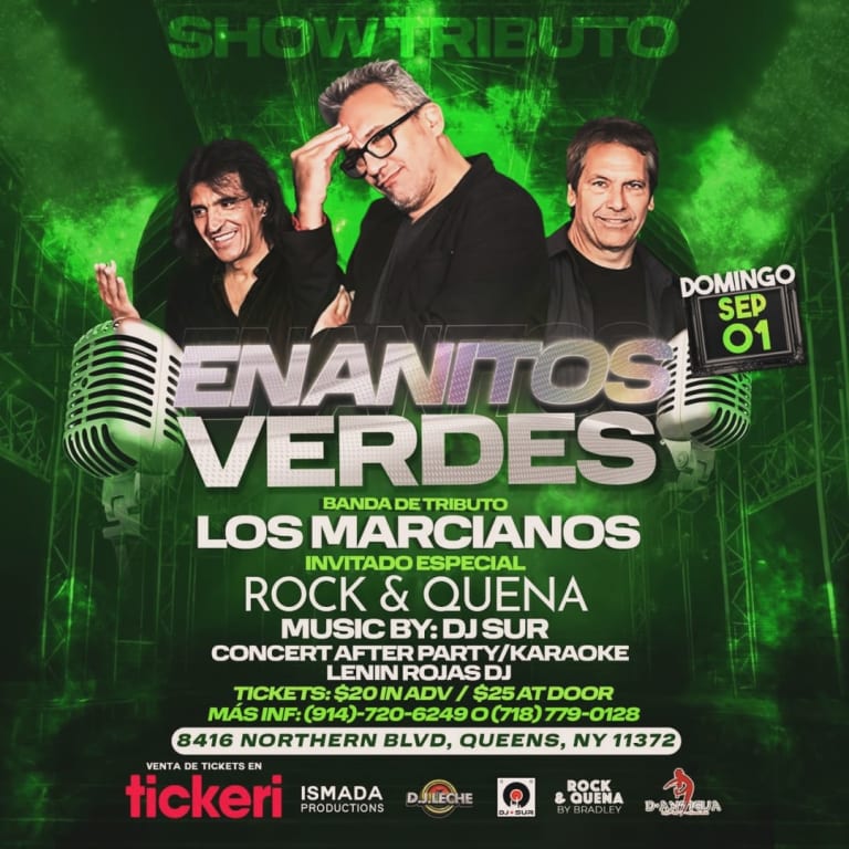Event - Enanitos Verdes banda de Tributo Los Marcianos - jackson heights, New York - September 1, 2024 | concert tickets