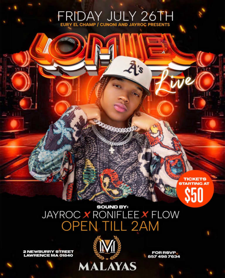 Event - Lomiiel  - Lawrence, Massachusetts - 26 de julio de 2024 | concert tickets