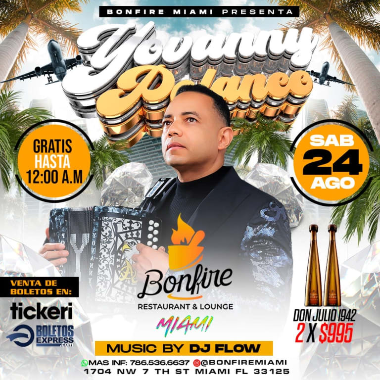 Event - YOVANNY POLANCO - Miami, Florida - August 24, 2024 | concert tickets