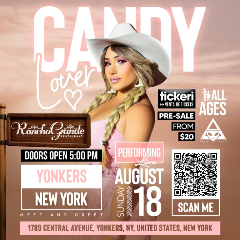 Event - Candy Lover @ Yonkers, NY (Rancho Grande) ALL AGES EVENT! (Todas las edades) - Yonkers, New York - 18 de agosto de 2024 | concert tickets