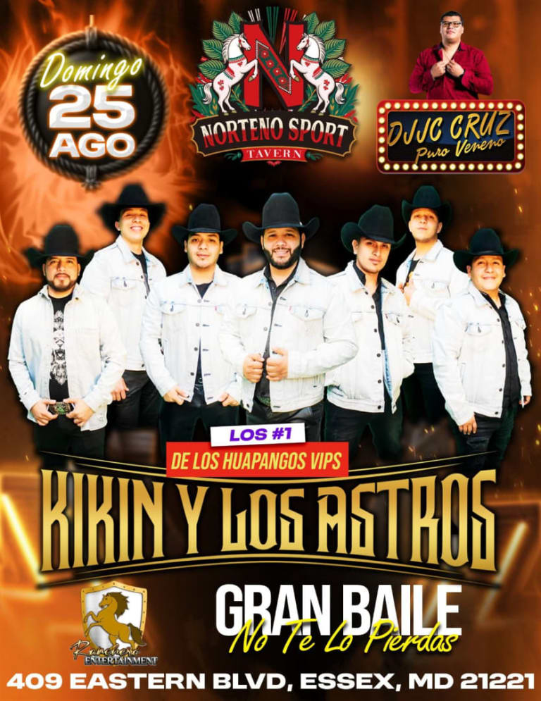 Event - KIKÍN Y LOS ASTROS  - Essex, Maryland - August 25, 2024 | concert tickets