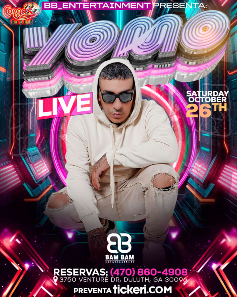 Event - YOMO EN VIVO  - Duluth, Georgia - October 26, 2024 | concert tickets