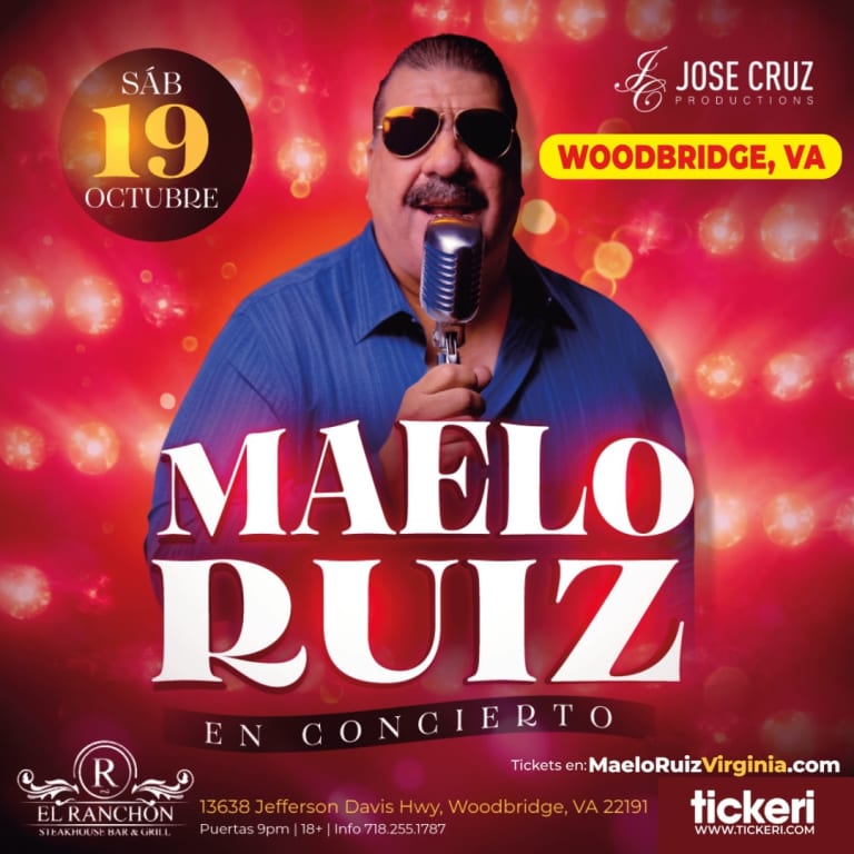 Event - MAELO RUIZ EN VIRGINIA - Woodbridge, Virginia - October 19, 2024 | concert tickets