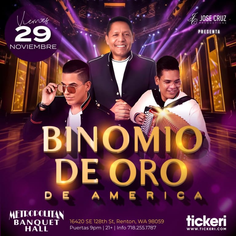 Event - BINOMIO DE ORO EN SEATTLE WA - Renton, Washington - November 29, 2024 | concert tickets