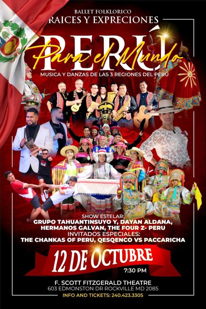 Event - PERÚ PARA EL MUNDO - Rockville, Maryland - October 12, 2024 | concert tickets