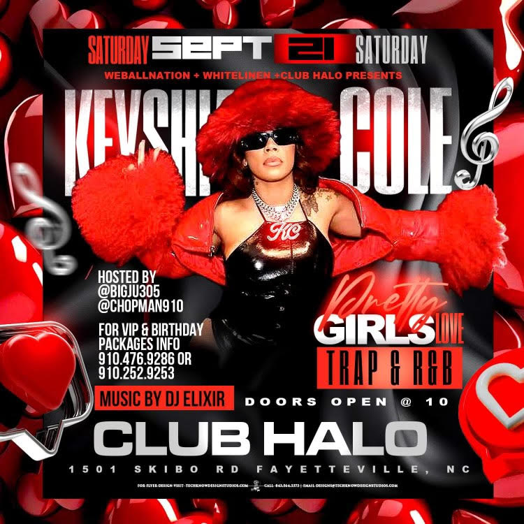 Event - Keysha Cole  live at Club Halo - Fayetteville, North Carolina - September 21, 2024 | concert tickets