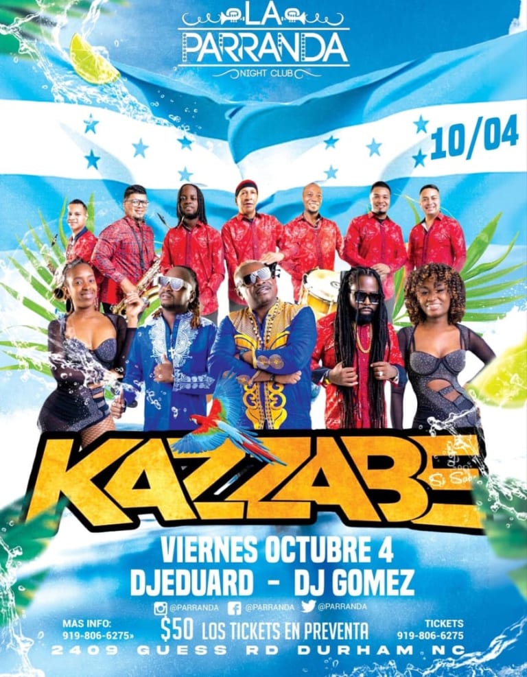 Event - Kazzabe en la parranda  - Durham, North Carolina - October 4, 2024 | concert tickets