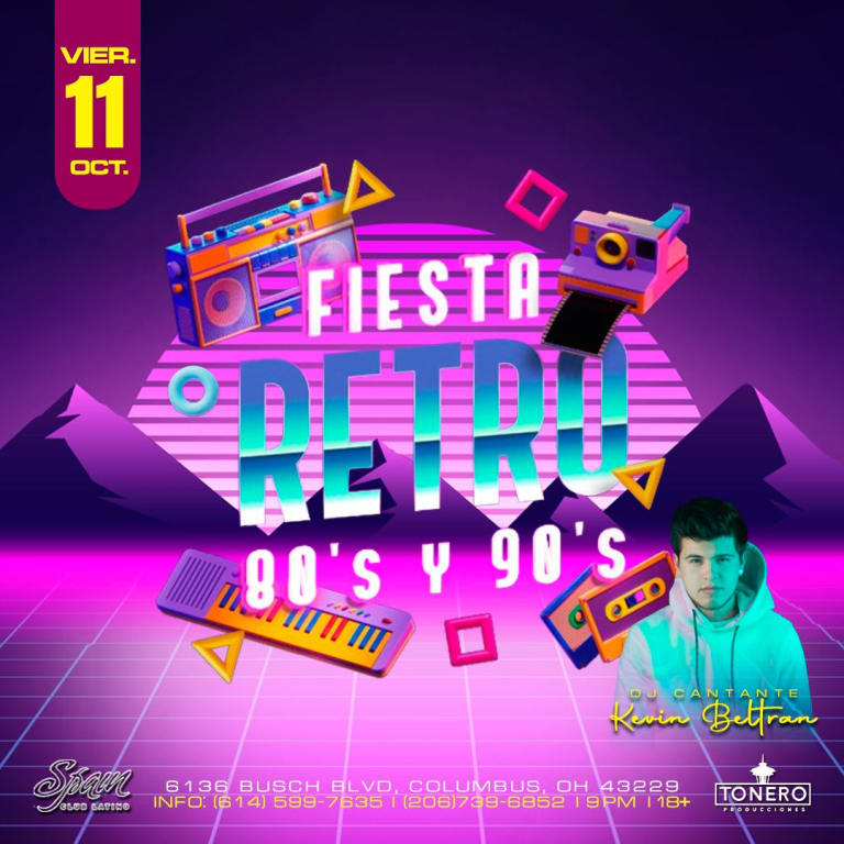 Event - FIESTA RETRO 80‘S Y 90‘S EN COLUMBUS OHIO - Columbus, Ohio - October 11, 2024 | concert tickets