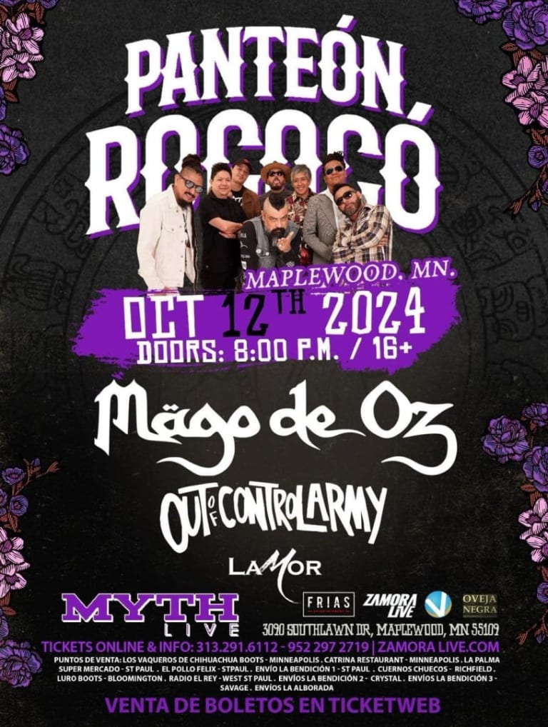 Event - PANTEON ROCOCO Y MAGO DE OZ - Minneapolis - Saint Paul, Minnesota - October 12, 2024 | concert tickets