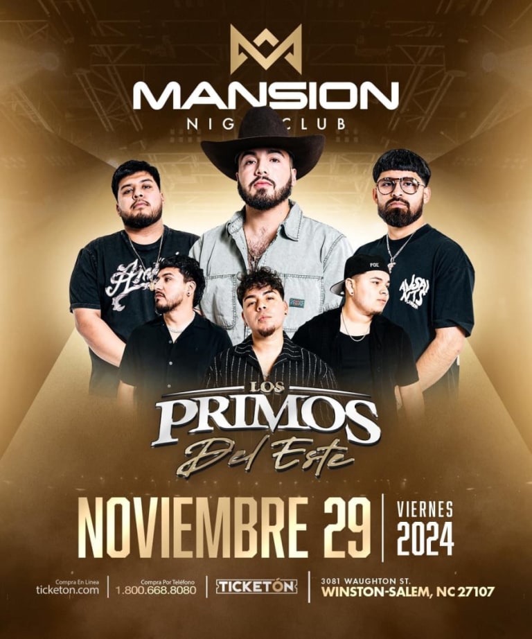 Event - Los Primos Del Este - Winston Salem, NC - Winston-Salem, North Carolina - November 29, 2024 | concert tickets