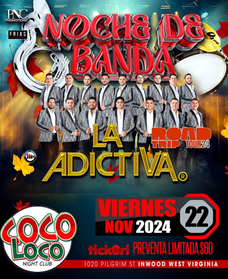 Event - BANDA LA ADICTIVA EN WEST VIRGINIA  - Inwood, West Virginia - November 22, 2024 | concert tickets