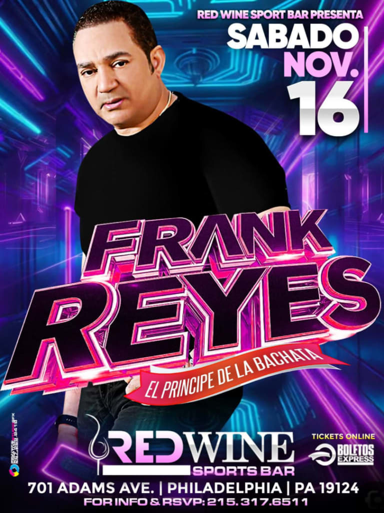 Event - FRANK REYES, MI HISTORIA MUSICAL - Philadelphia, Pennsylvania - November 16, 2024 | concert tickets