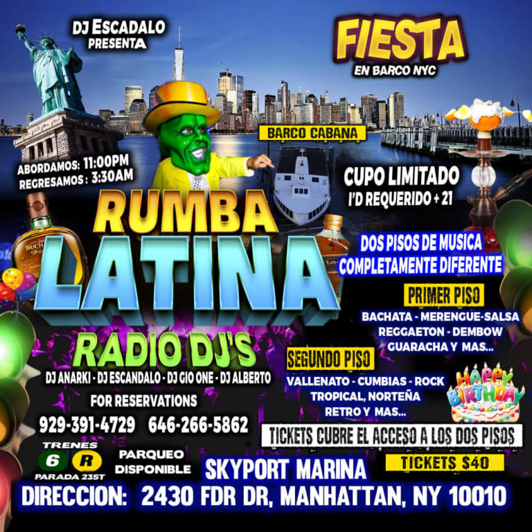 Event - ✅ LA FIESTA EN BARCO #1 DE MANHATTAN NEW YORK + INF: 929-391-4729 + CUPO LIMITADO - New York, New York - 2 de noviembre de 2024 | concert tickets