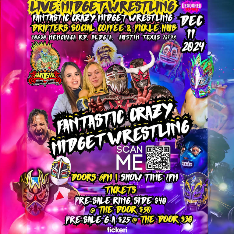 Event - LIVE MIDGET WRESTLING - Austin, Texas - December 11, 2024 | concert tickets