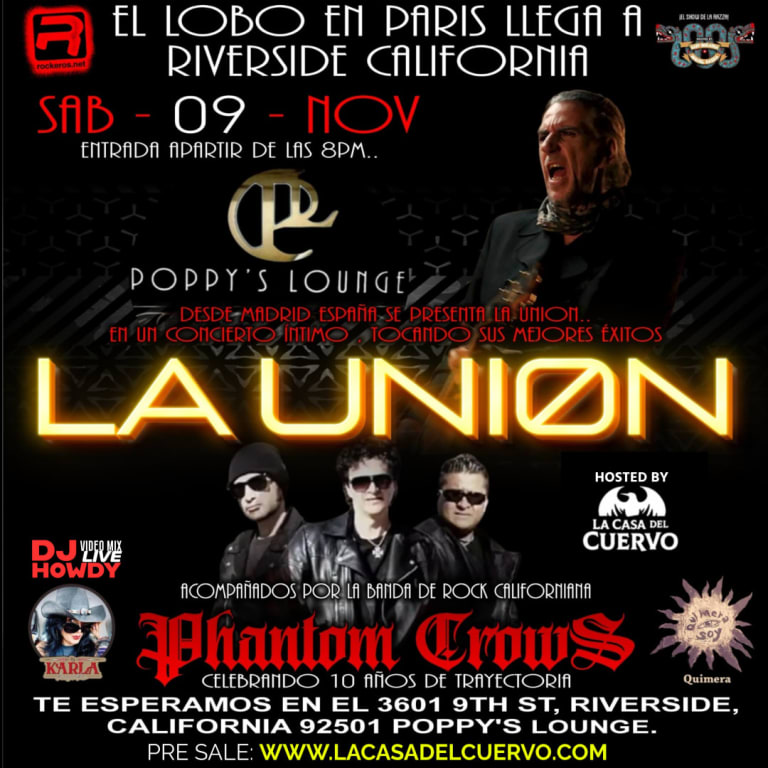 Event - LA UNION EN CONCIERTO EN RIVERSIDE - Riverside, California - November 9, 2024 | concert tickets