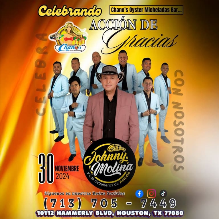 Event - JOHNNY MOLINA Y LOS SABANEROS DE ANICETO MOLINA EN HOUSTON - Houston, Texas - November 30, 2024 | concert tickets