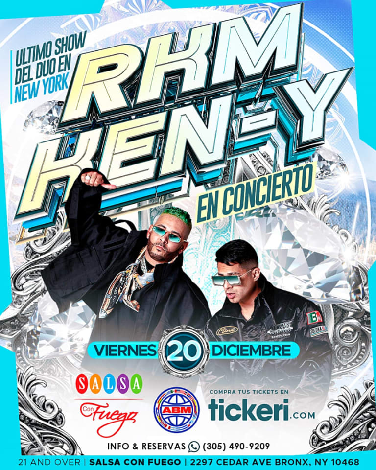Event - RKM & KEN Y - BRONX, NY - SALSA CON FUEGO - VIERNES DICIEMBRE 20, 2024 - TICKETS DISPONIBLE YA!!! - Bronx, New York - December 20, 2024 | concert tickets