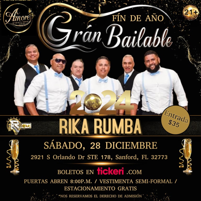 Event - BAILABLE FIN DE AÑO - Sanford, Florida - December 28, 2024 | concert tickets