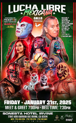 Event - LUCHA LIBRE MEXICANA  - Irvine, California - January 31, 2025 | concert tickets