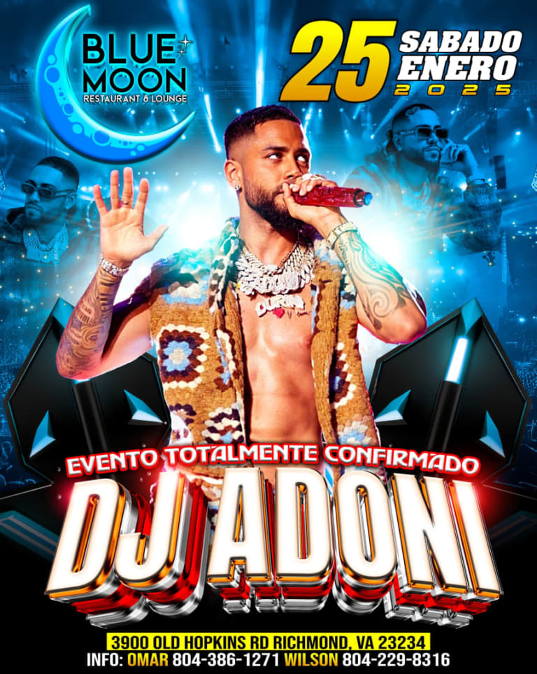 Event - DJ ADONI en vivo  - Richmond, Virginia - January 25, 2025 | concert tickets