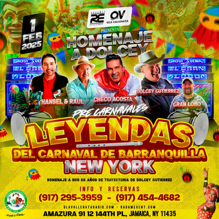 Event - LEYENDAS DEL CARNAVAL BQ EN NEW YORK - Queens, New York - February 1, 2025 | concert tickets