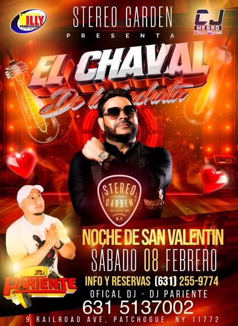 Event - SAN VALENTIN CON EL CHAVAL - Patchogue, New York - February 8, 2025 | concert tickets
