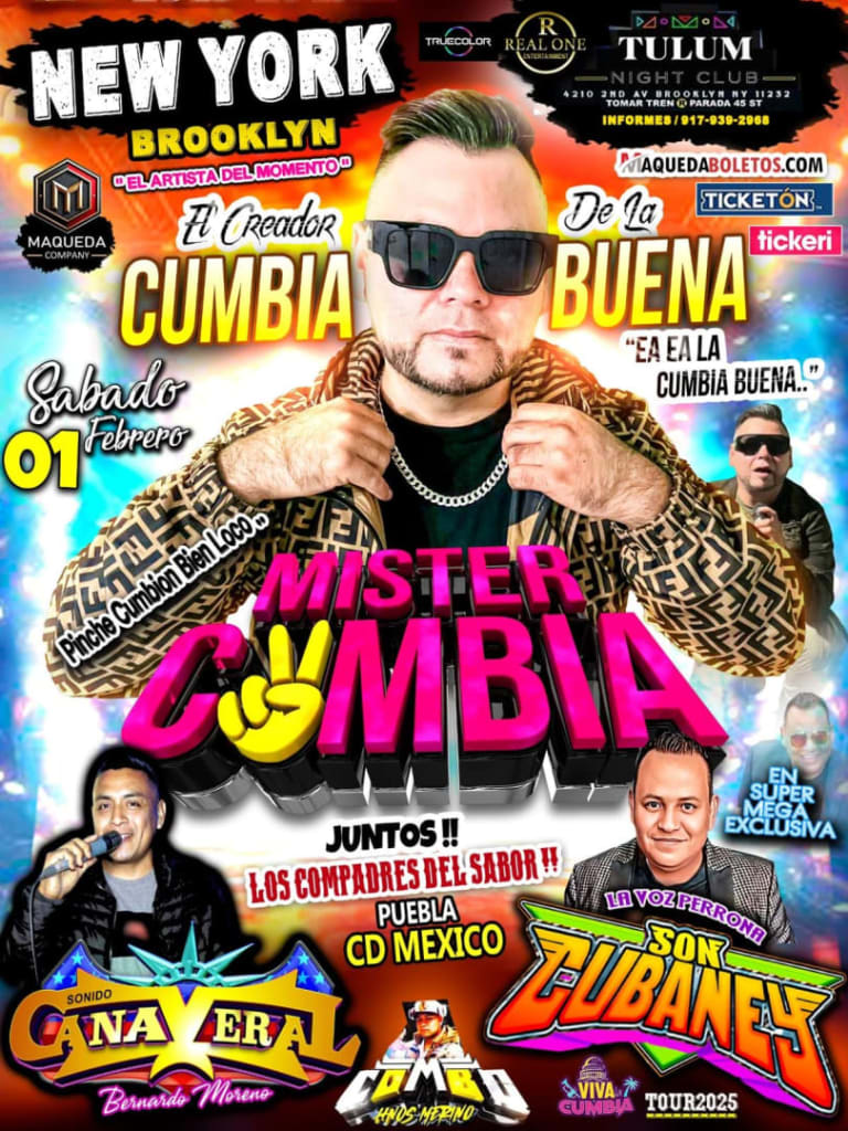 Event - Mister Cumbia - Brooklyn, New York - February 1, 2025 | concert tickets