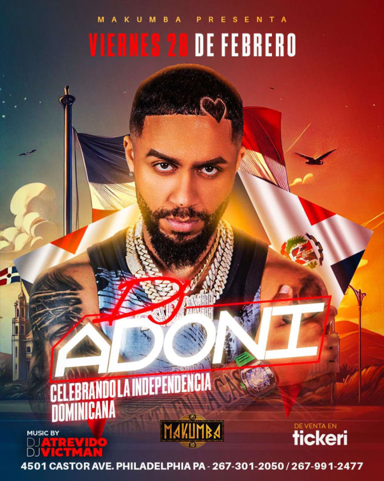 Event - DJ ADONI EN VIVO!!! - Philadelphia, Pennsylvania - February 28, 2025 | concert tickets
