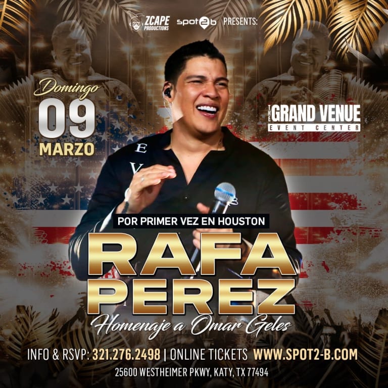 Event - Esta noche Rafa Perez en Houston, TX - Katy, Texas - March 9, 2025 | concert tickets