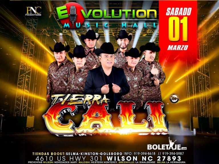 Event - Tierra Cali-Gran Bailazo - Wilson, North Carolina - March 1, 2025 | concert tickets
