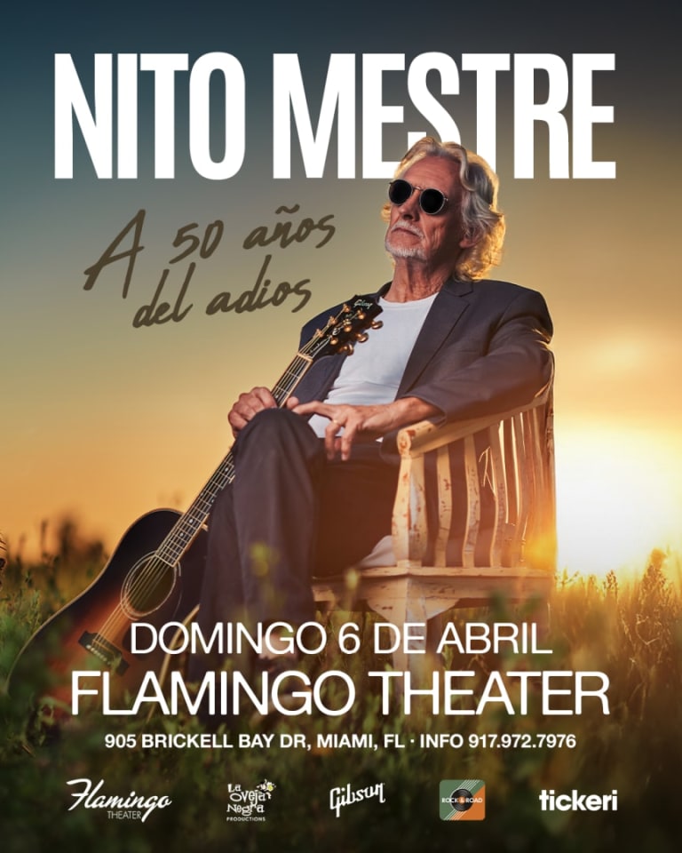 Event - Nito Mestre at Flamingo Theatre  "A 50 anos del adios" - Miami, Florida - April 6, 2025 | concert tickets