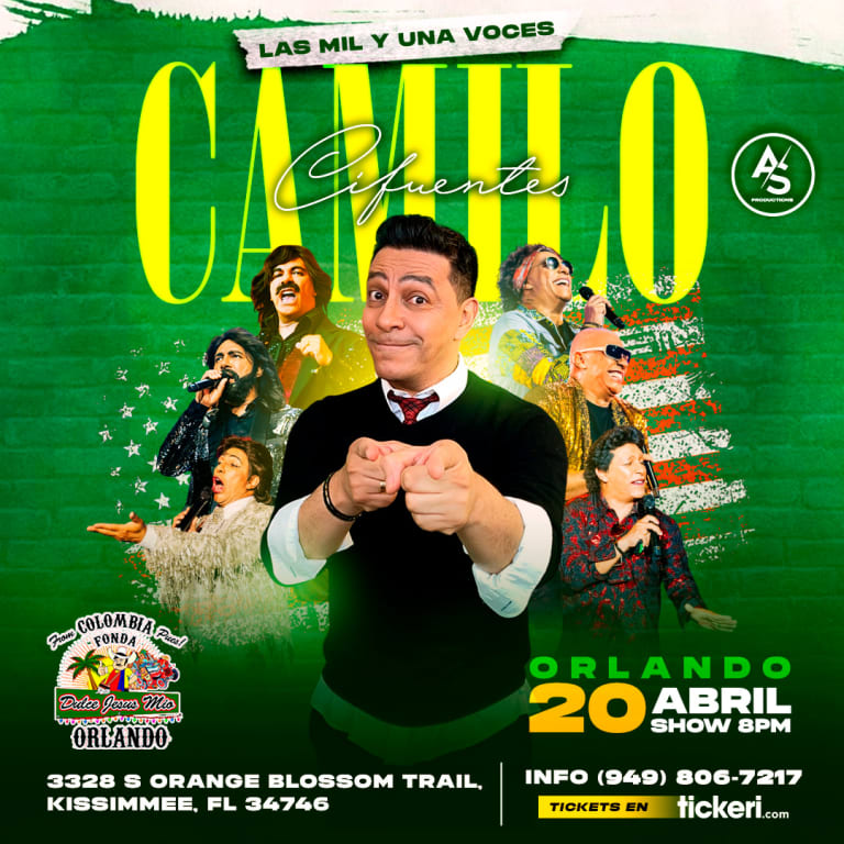Event - LAS MIL Y UNA VOCES EN ORLANDO ~ CAMILO CIFUENTES  - Kissimmee, Florida - April 20, 2025 | concert tickets