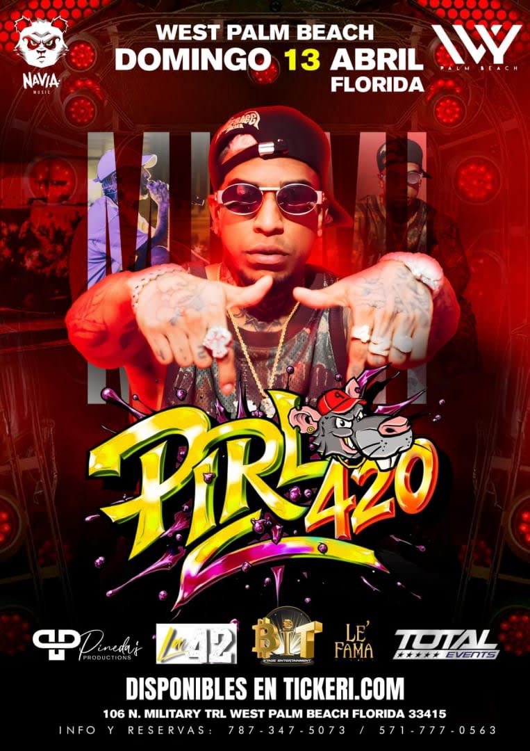 Event - Pirlo 420 Concert  - West Palm Beach, Florida - April 13, 2025 | concert tickets