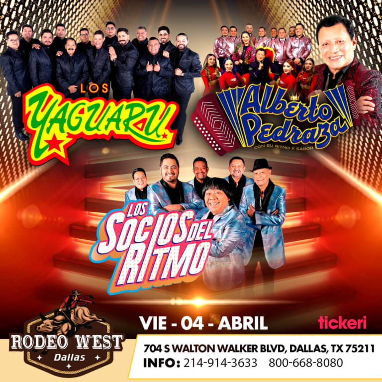 Event - LOS YAGUARU, ALBERTO PEDRAZA Y LOS SOCIOS DEL RITMO EN DALLAS - Dallas, Texas - April 4, 2025 | concert tickets
