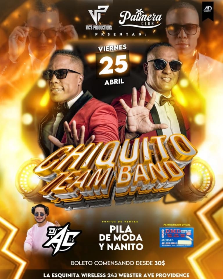 Event - CHIQUITO TEAM BAND | PALMERA CLUB | PROVIDENCE, RI - Providence, Rhode Island - April 25, 2025 | concert tickets