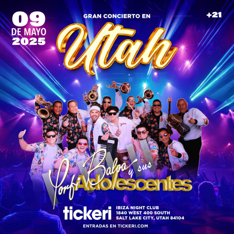 Event - Porfi Baloa y sus Adolescentes  - Salt Lake City, Utah - May 9, 2025 | concert tickets