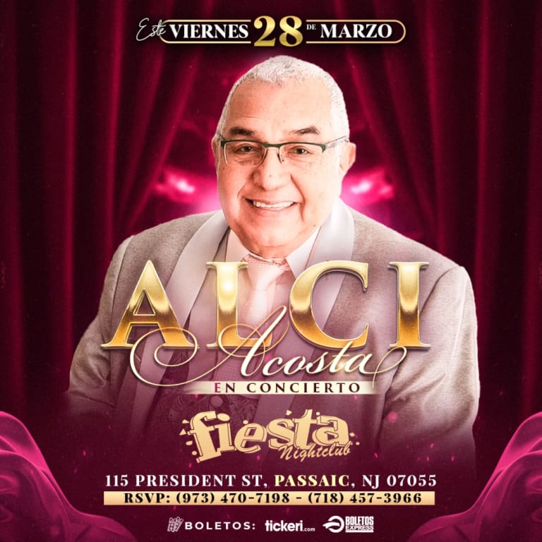 Event - ALCI ACOSTA EN NEW JERSEY - Passaic, New Jersey - March 28, 2025 | concert tickets