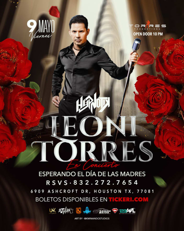Event - Concierto De Leonis Torres (Celebrando el Dia de las Madres )  - Houston, Texas - May 9, 2025 | concert tickets