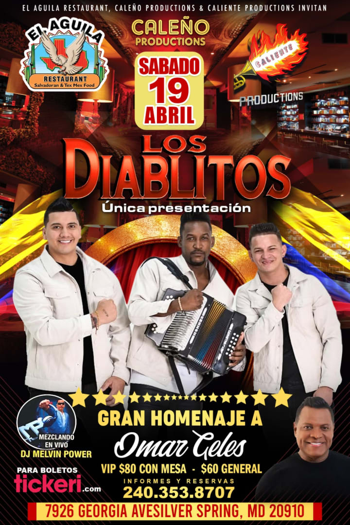 Event - Los Diablitos con Gran Homenaje a Omar Geles en Silver Spring MD - Silver Spring, Maryland - April 19, 2025 | concert tickets