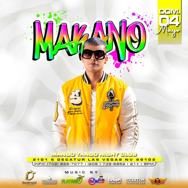 Event - Makano en vivo en Las Vegas - Las Vegas, Nevada - 4 de mayo de 2025 | concert tickets