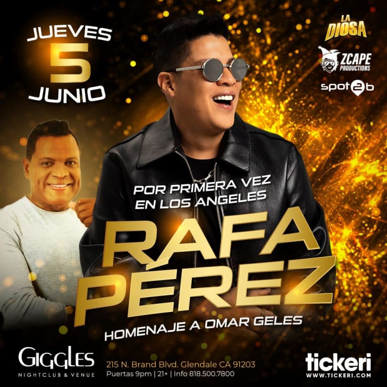 Event - RAFA PEREZ EN VIVO EN LOS ANGELES - Glendale, California - 5 de junio de 2025 | concert tickets