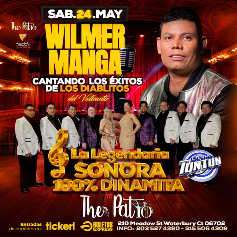 Event - Wilmer Manga & La Legendaria Sonorora 100% Dinamita - WATERBURY, Connecticut - May 24, 2025 | concert tickets