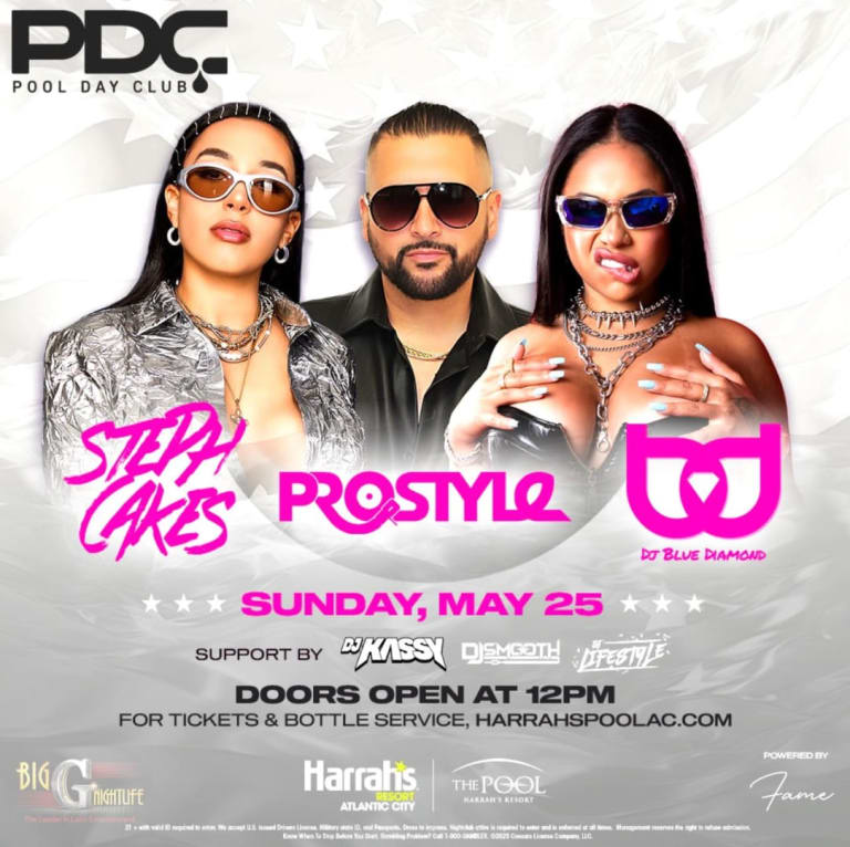 Event -  Harrahs Pool Party Memorial Day Weekend 2025 DJ Prostyle Live At Harrahs Resort - Atlantic City, New Jersey - May 25, 2025 | concert tickets