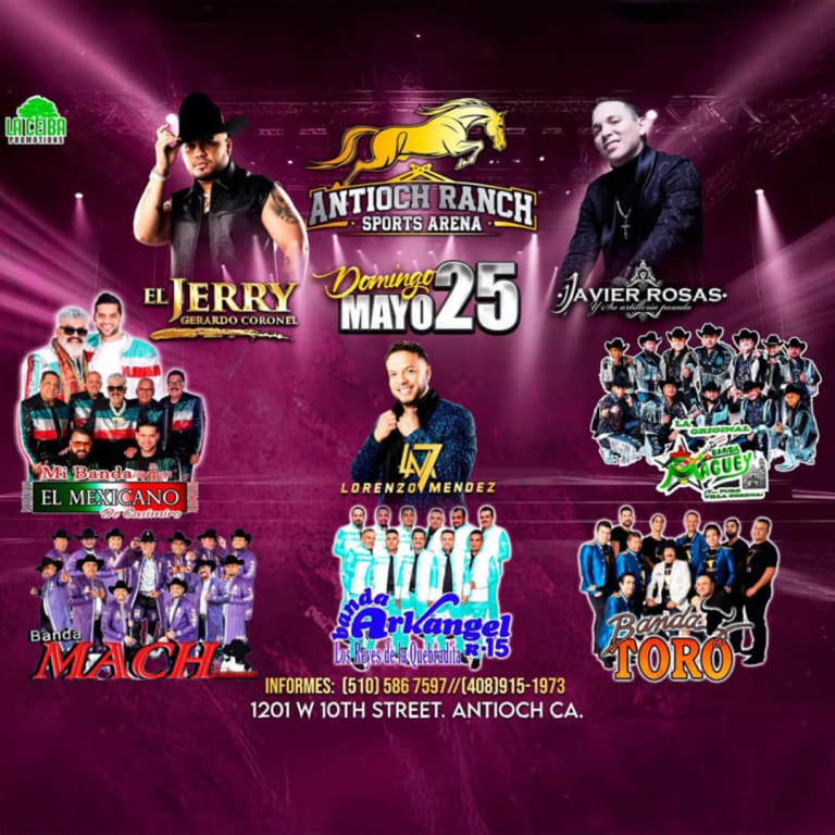 Event - Vive la fiesta de la quebradita y Viva La Banda !– Antioch Fairgrounds - Antioch, California - May 25, 2025 | concert tickets