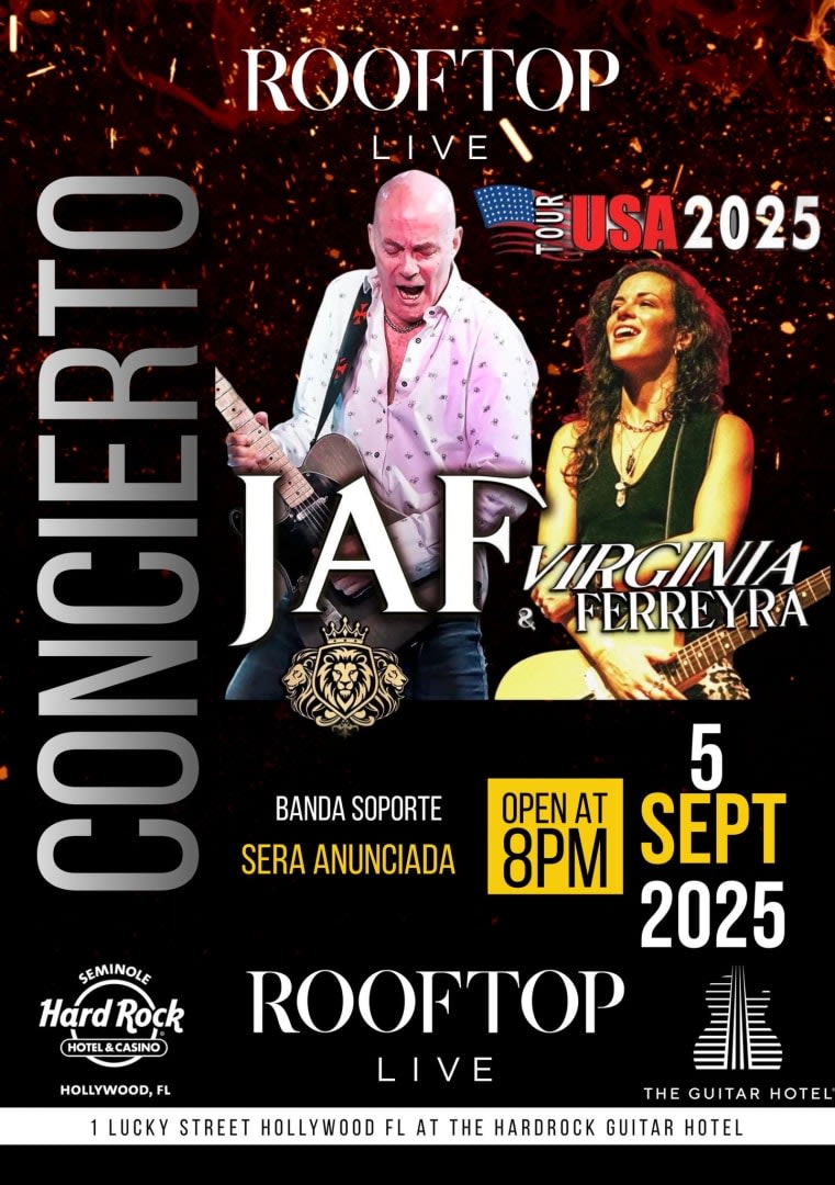 Event - Rock en Miami “JAF” REPROGRAMADO Ya sera Anunciada la Nueva Fecha - Davie, Florida - December 5, 2025 | concert tickets