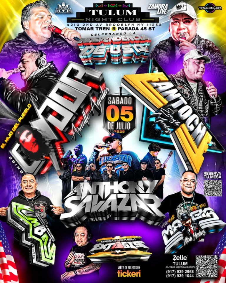 Event - SONIDO CONDOR / FANTOCHE / ANTHONY SALAZAR - Brooklyn, New York - July 5, 2025 | concert tickets