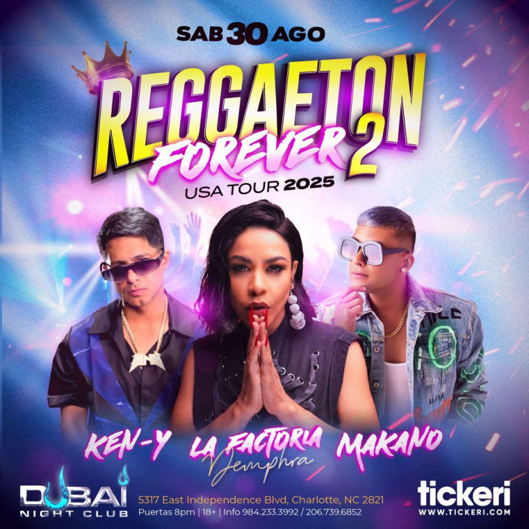 Event - KEN-Y , LA FACTORIA Y MAKANO EN VIVO EN CHARLOTTE - Charlotte, North Carolina - August 30, 2025 | concert tickets