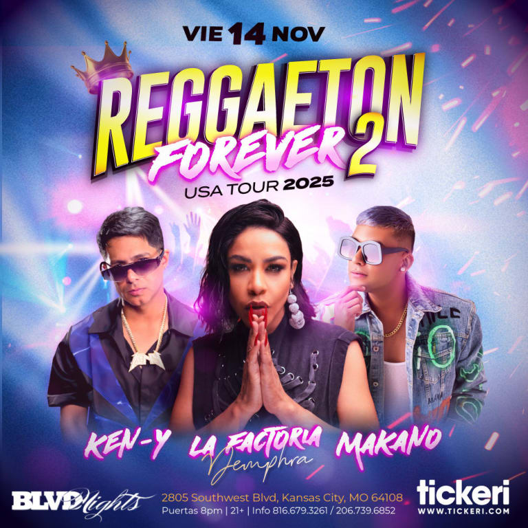 Event - KEN-Y , LA FACTORIA Y MAKANO EN VIVO EN KANSAS CITY - Kansas City, Missouri - November 14, 2025 | concert tickets