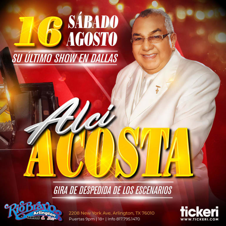 Event - ALCI ACOSTA EN VIVO EN DALLAS - Arlington, Texas - August 16, 2025 | concert tickets